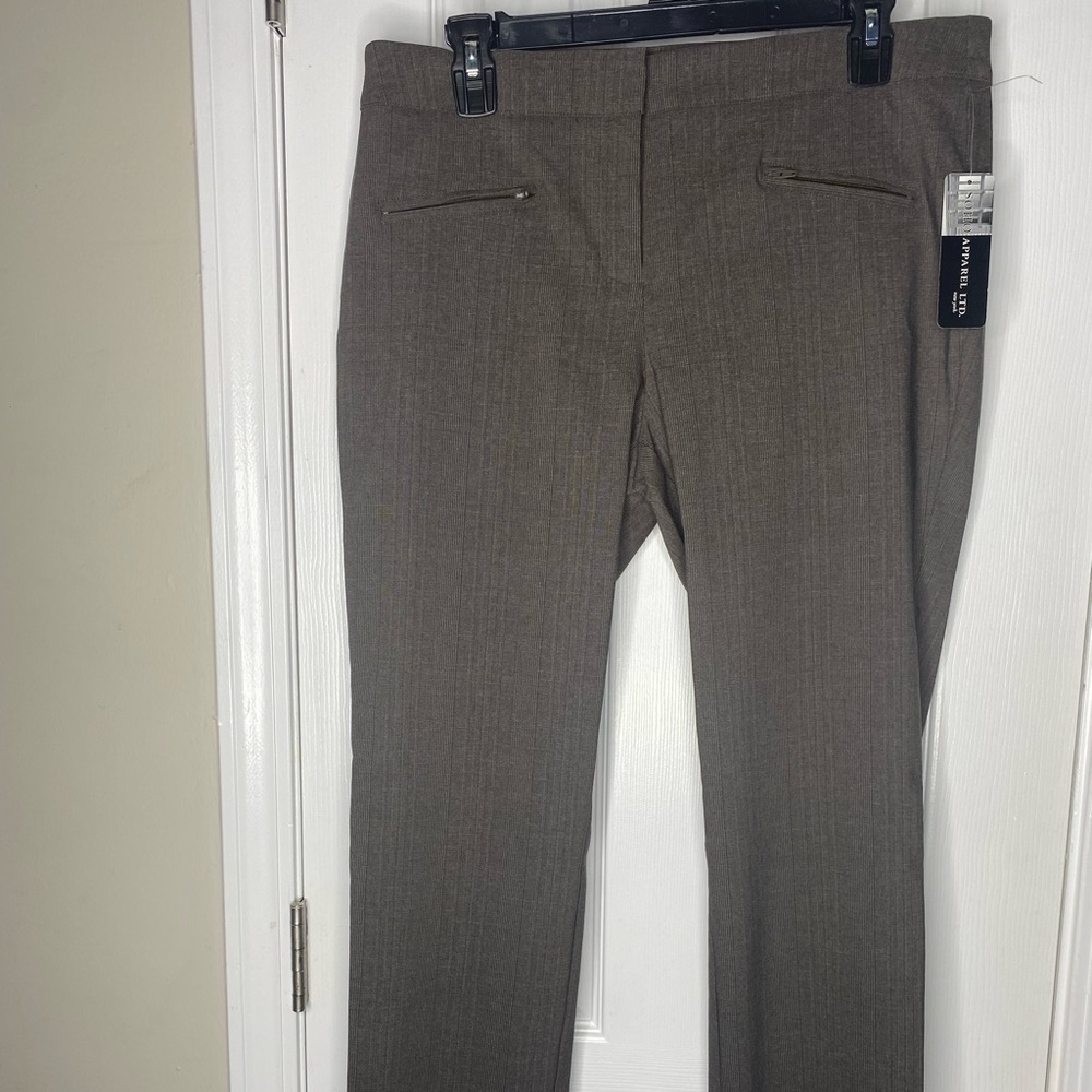 Plaid brown Dress Slacks